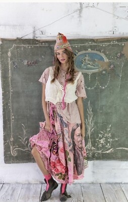 #ad 💐💝💐Magnolia Pearl Patchwork Sascha Wrap Skirt Azalea NWT $549.00