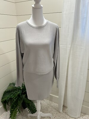 #ad 2 Pc Skirt And Top Grey Size Sm $40.00