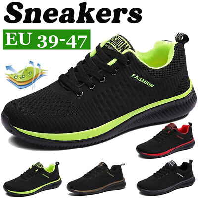 Men#x27;s Tennis Shoes Breathable Running Gym Sneakers Casual Sport Walking Trainers $17.18