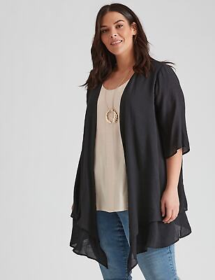 #ad #ad US 30 Plus Size Womens Swimwear Woven Double Layer Cover Up AUTOGRAPH $99.99