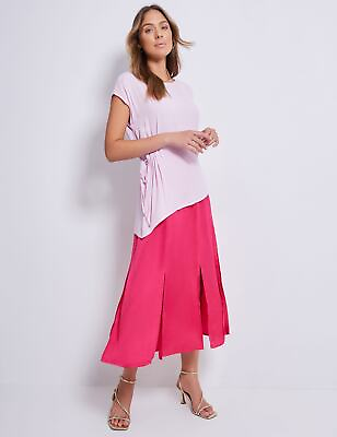 #ad Womens Skirts Midi Summer Pink A Line Smart Casual Fashion KATIES $19.24