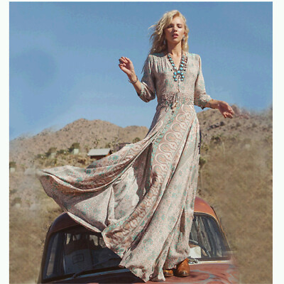 #ad #ad Boho Dress Maxi Dress Party Evening Women Sundress Chiffon Dresses Summer Beach $17.68