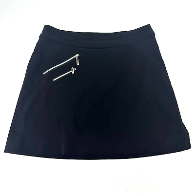 #ad Jamie Sadock skort size 6 black zipper detail sport skit tennis cycling outdoor $21.24