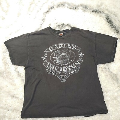 #ad Sturgis 2012 Long Sleeve Black Men#x27;s T Shirt Motorcycle Harley Size XL $23.99