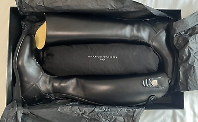 #ad *REDUCED PRICE* NEW Tucci quot;Harleyquot; Tall Boots Black Size 39FW Women#x27;s 8 8.5 $649.00