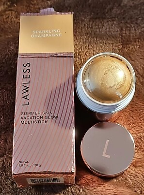 #ad LAWLESS Beauty Summer Skin Vacation Glow Multistick SPARKLING CHAMPAGNE Free Shp $34.99