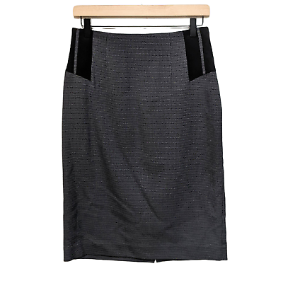 #ad #ad Worthington 4 Gray Black Houndstooth Straight Pencil Skirt Women#x27;s Back Zip $24.88
