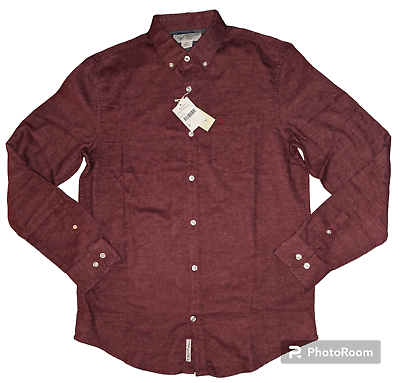 ORIGINAL PENGUIN Button Up Shirt Nordstrom Rack Mens Size MEDIUM Biking Red NEW $45.00
