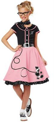 #ad #ad California Costume 50#x27;s Style Poodle Skirt Grease Halloween Child Girls00400 $21.21
