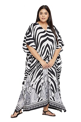 #ad Womens Kimono Kaftan Boho Beach Summer Plus Size Sundress Long Maxi Dress Caftan $15.49