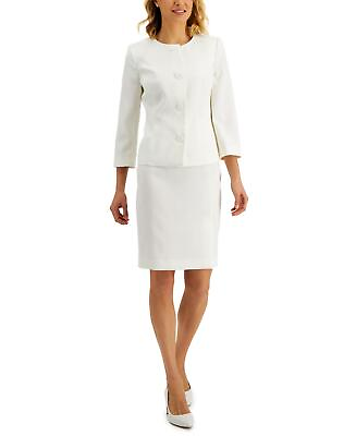 #ad le Suit Womens Jacquard Pencil Suit Skirt 1656d63835023f White 12 $45.60