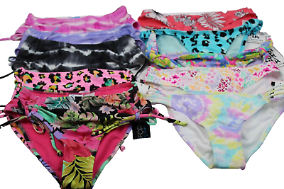 #ad LOT 10 Bikini Swimsuit Bottoms California Waves NEW Tags $200 Juniors Small $25.00