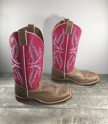 #ad #ad Justin BRL311 Bent Rail Pink Leather Western Waterproof Womens Boots Size 10 $135.98