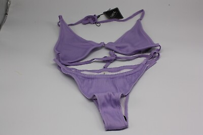 #ad NEW Zaful bikini medium Purple bathing suit Summer $14.98