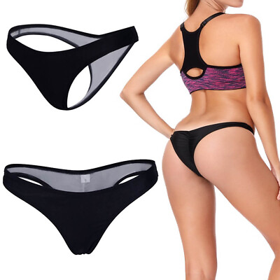 #ad Sexy Women Retro Swimsuit Bikini Bottoms Summer Swimwear Thong V Cheeky Briefs $10.39