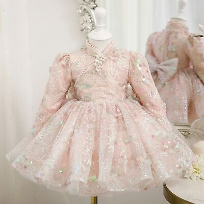 #ad Baby Lolita Princess Ball Gown Birthday Party Dresses For Girls Elegant Vestido $81.29