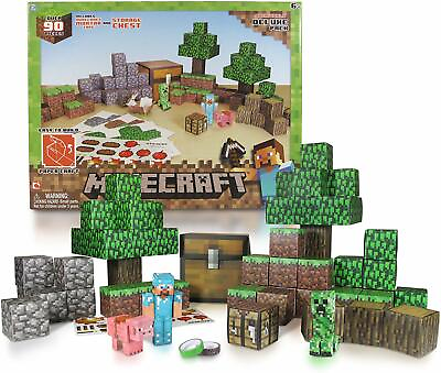 #ad #ad Minecraft Papercraft Overworld Deluxe Set Over 90 Pieces $60.00