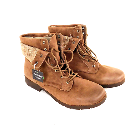 #ad Arizona York Womens Boots size 12 Medium Sand Beige color New Open Box Lace up $23.69