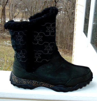 #ad The North Face Womens Primaloft Waterproof Black Suede Grip Boots REAL COOL 6.5M $37.00
