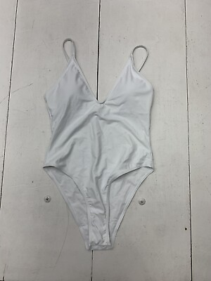 #ad Women’s White One Piece Bikini Size Medium $12.00