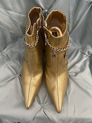 womens leather booties size 10m $35.00