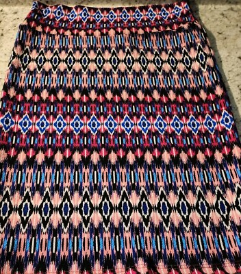 #ad LuLaRoe NWT Cassie Pencil Skirt Size S Multicolor Pattern $14.99