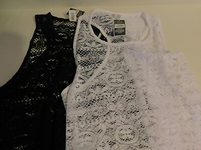 Womens Beach Crochet Cover Up Dress Large XLarge $12.31