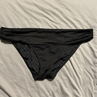 #ad Victoria’s Secret black bikini bottoms large $8.00