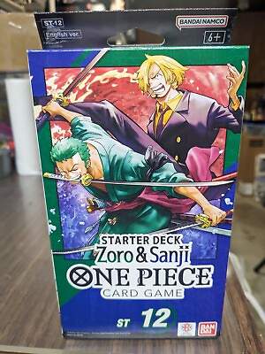#ad One Piece TCG Zoro amp; Sanji Starter Deck ST 12 English SEALED $18.00