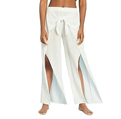#ad Kona Soul White Beach Cover Up Pants Women’s S $22.99