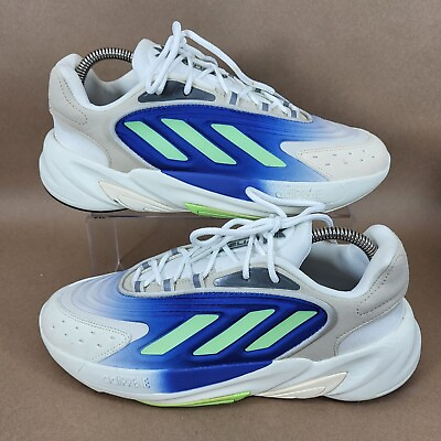 #ad Adidas Men#x27;s Size 8.5 Ozelia Casual Activewear White Blue Shoes $32.89