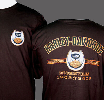 #ad HARLEY DAVIDSON 105TH ANNIVERSARY BLACK MEN#x27;S SHIRT S S NEW $18.99