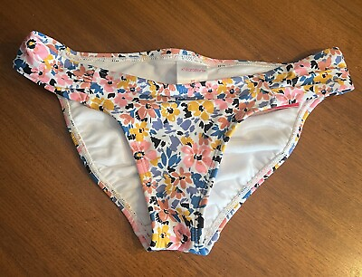 #ad Xhilaration Bikini Bottoms Swimwear Bathing Suit Multi Floral Cheeky Sz S NWT $6.99
