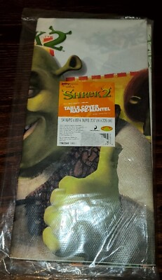 #ad Shrek 2 Hallmark Party Express Plastic Table Cover 54quot; x 89 1 4quot; $10.98