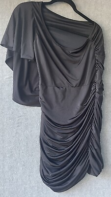 #ad Speechless Bodycon Large Black Off Shoulder Rouched Party Dress Short Sexy $19.00