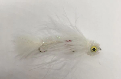 #ad Articulated Marabou Poodle White Articulated Streamer $12.99
