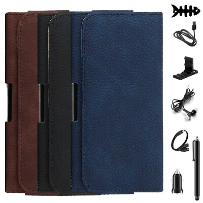 Leather Belt Loop Clip Case Phone Cover Accessory For E5 Plus Cruise Go Play $10.99