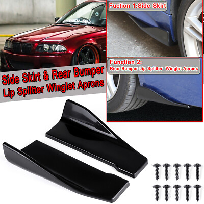 Rear Bumper Lip Diffuser Splitter Side Skirt For BMW E46 E60 E63 E64 E90 E93 $18.79