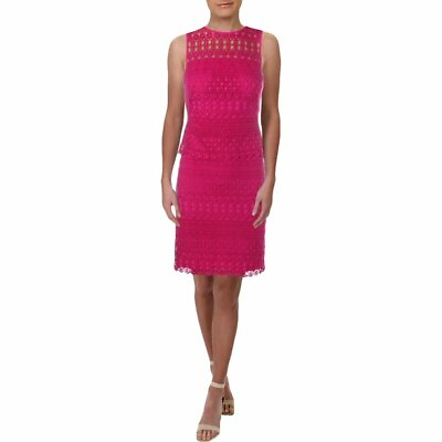 #ad Ralph Lauren Melia Geo Lace Dress SZ 4P $34.99