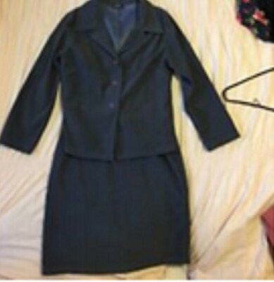 #ad Two pieces suit jacket and skirt Small $9.99