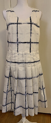 Pendleton Woolen Mills Women’s Side Zip Cotton Summer Dress Size 10 Plaid EUC $24.99