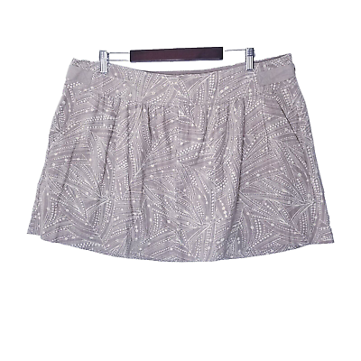 #ad Old Navy Skirt Women Plus Size 16 Tan Beige Linen Blend $14.00
