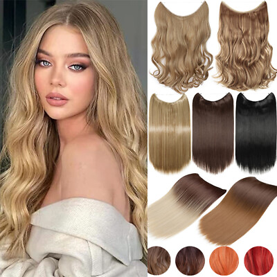 #ad Hidden Invisible Wire In One Piece 100% Real As Human Hair Extensions Nano Rings $1.80