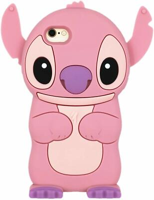 #ad Pink Stitch Case Cute Movable Ear Flip Silicone Cover for iPhone 6 6s 4.7quot; $8.99
