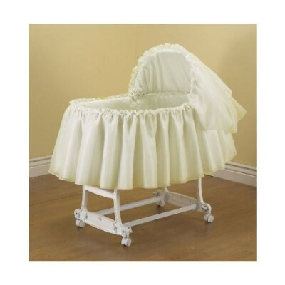 #ad Babykidsbargains Sheer Elegance Organza Bassinet Short Liner Skirt Hood 16x32 $54.95