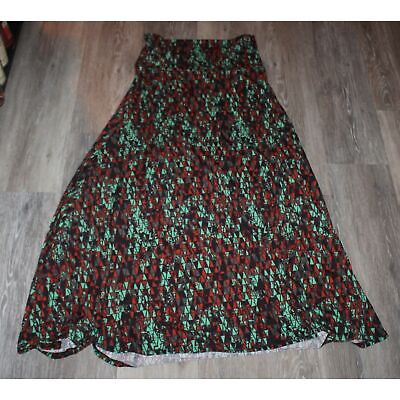 #ad Womens LulaRoe Size Medium Maxi Flared Dress Geometric Design $17.95