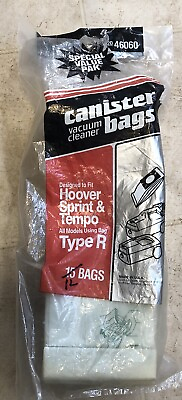 #ad Sears Canister Vacuum Bags Type R Hoover Sprint amp; Tempo Lot of 12 bags $12.95