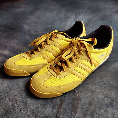 Adidas Dragon Trainers Tennis Shoes Yellow Size 9 Barely Worn Clean $60.00