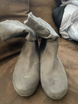 #ad womens ankle boots size 8 gray $7.00