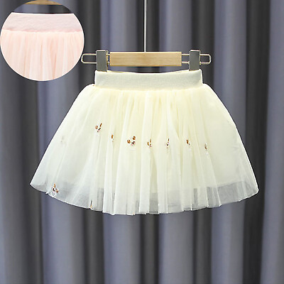 #ad Girls#x27; Short Skirt Summer New Mesh Skirt Children#x27;s Princess Skirt Girls#x27; Baby $11.30
